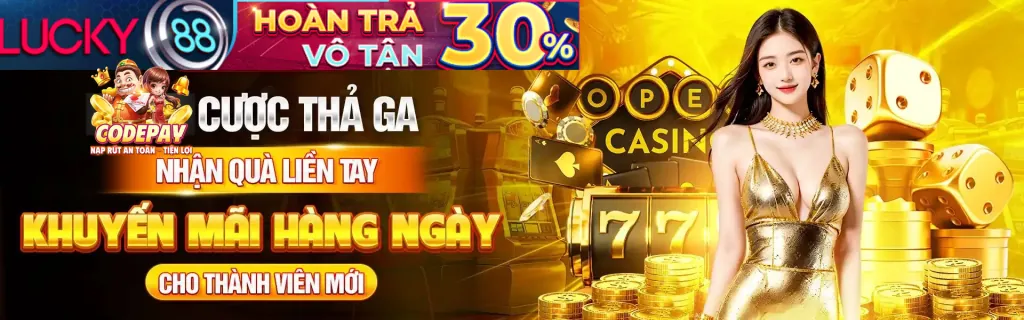 Banner quảng cáo các chương trình khuyến mãi và tiền thưởng hấp dẫn của sgd777